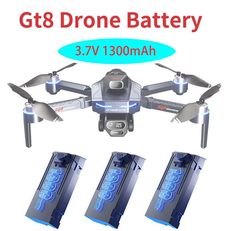 Eachine Drone E58 - オリジナル 3.7V 1300mAh GT8 ドローンバッテリースクリーン 4K
