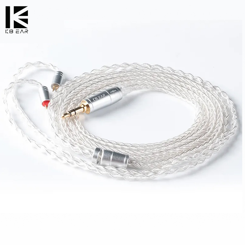 Kbear 8コアアップグレードシルバー有線イヤホンケーブル - Eachine Drone E010 のレビューと価格