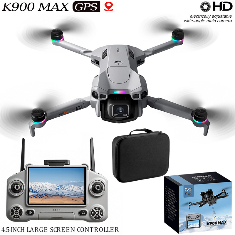 K900 Maxドローンキット 4.5インチスクリーンリモコ - Drone Kit With Camera のレビューと価格